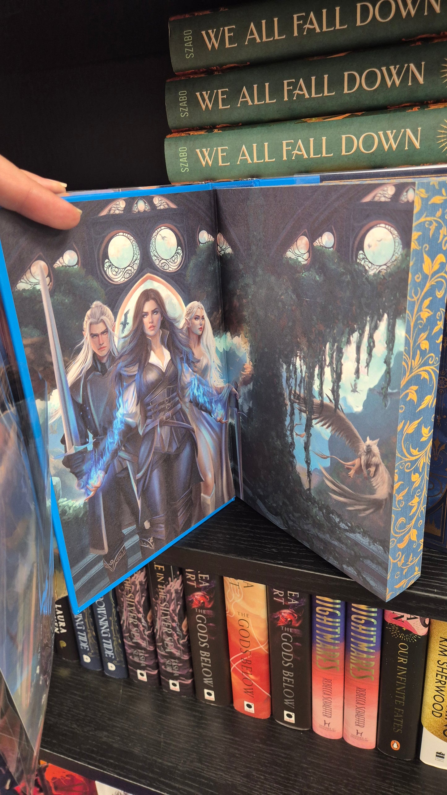 Hellacle Rising by C.C. Davie | SIGNED Bookish & Spice Exclusive Edition | Sprayed Edges | Hardback