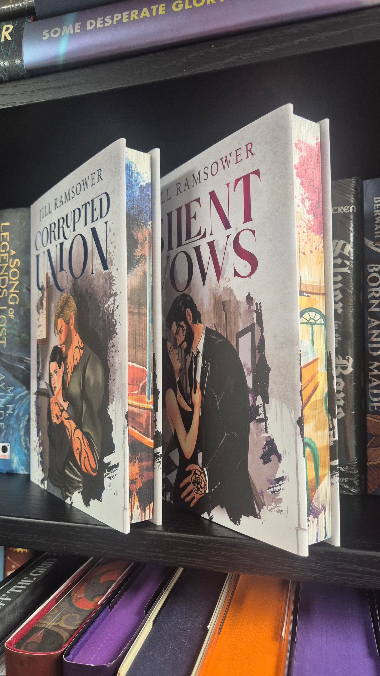 Silent Vows & Corrupted Union by Jill Ramsower | Mystic Box Special Edition Hardback Set | Sprayed Edges | Byrne Brothers